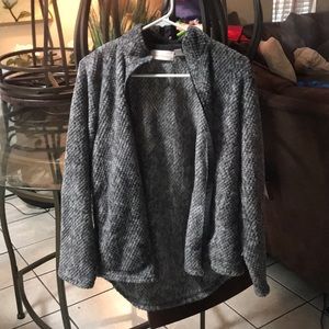 *STAN HERMAN* Grey Fuzzy Jacket
